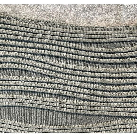 JOSEPH RIBKOFF Dress Women's Size 10 Gray Black Colorblock Textured Midi Zipper - Picture 4 of 14